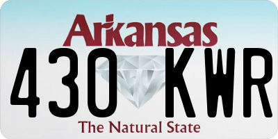 AR license plate 430KWR
