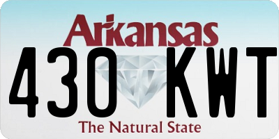 AR license plate 430KWT