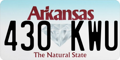 AR license plate 430KWU