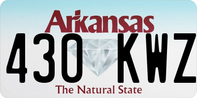 AR license plate 430KWZ