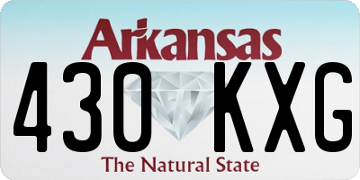 AR license plate 430KXG