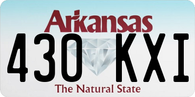 AR license plate 430KXI