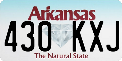 AR license plate 430KXJ