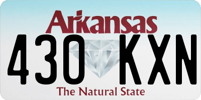 AR license plate 430KXN