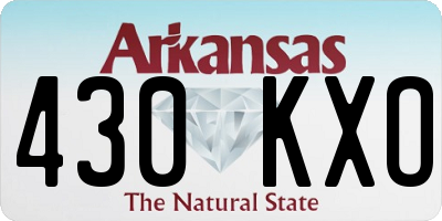 AR license plate 430KXO