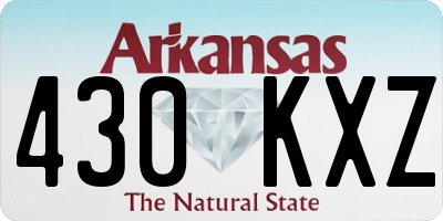 AR license plate 430KXZ