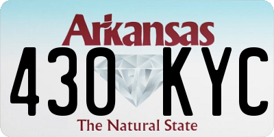 AR license plate 430KYC