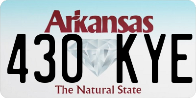 AR license plate 430KYE