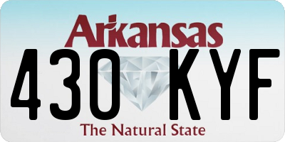 AR license plate 430KYF