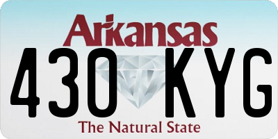 AR license plate 430KYG