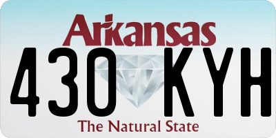 AR license plate 430KYH