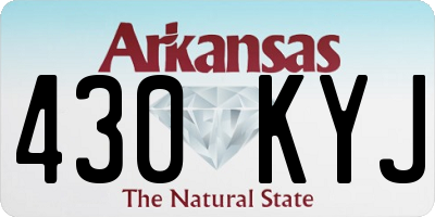 AR license plate 430KYJ