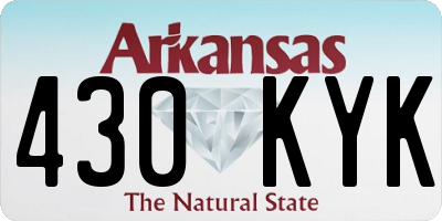 AR license plate 430KYK