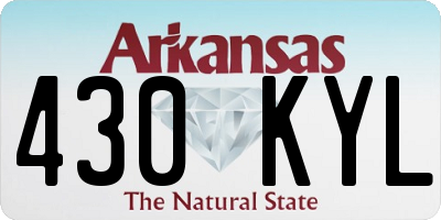 AR license plate 430KYL