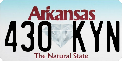 AR license plate 430KYN