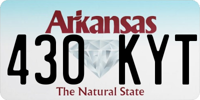 AR license plate 430KYT