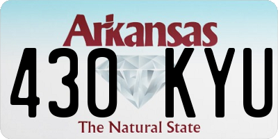 AR license plate 430KYU