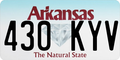AR license plate 430KYV