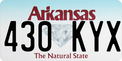 AR license plate 430KYX