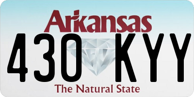 AR license plate 430KYY