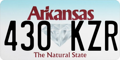 AR license plate 430KZR