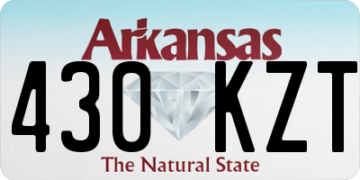 AR license plate 430KZT