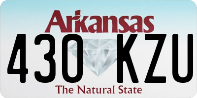 AR license plate 430KZU