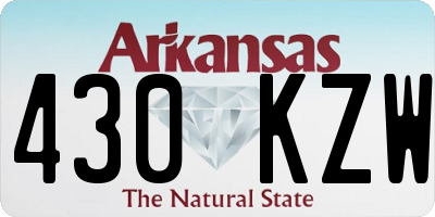 AR license plate 430KZW