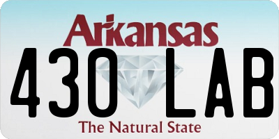 AR license plate 430LAB