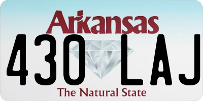 AR license plate 430LAJ