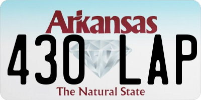 AR license plate 430LAP
