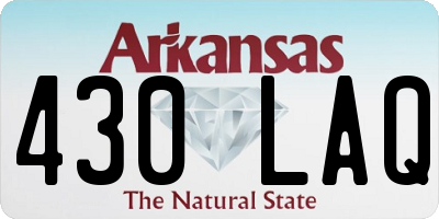 AR license plate 430LAQ