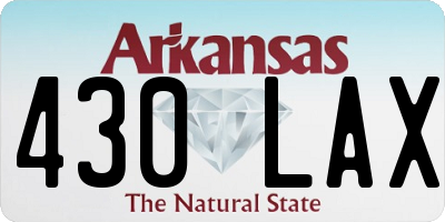 AR license plate 430LAX