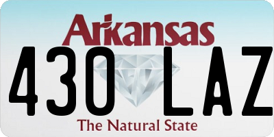 AR license plate 430LAZ
