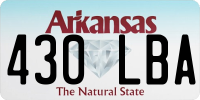 AR license plate 430LBA