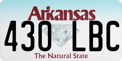 AR license plate 430LBC