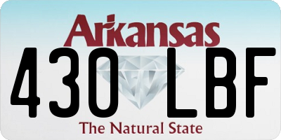 AR license plate 430LBF