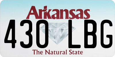 AR license plate 430LBG