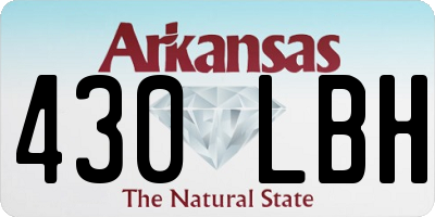 AR license plate 430LBH