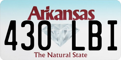 AR license plate 430LBI