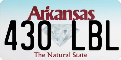 AR license plate 430LBL