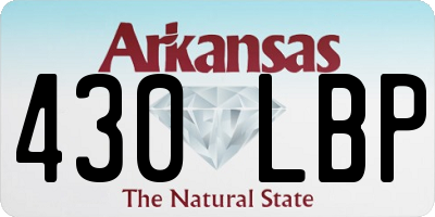 AR license plate 430LBP