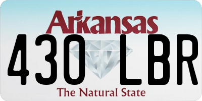AR license plate 430LBR