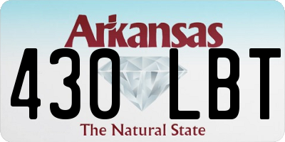 AR license plate 430LBT