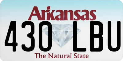 AR license plate 430LBU