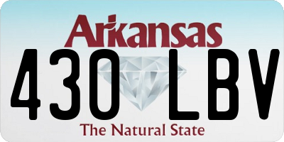 AR license plate 430LBV