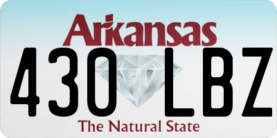 AR license plate 430LBZ