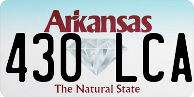 AR license plate 430LCA