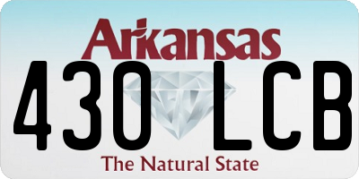 AR license plate 430LCB
