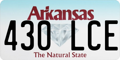 AR license plate 430LCE